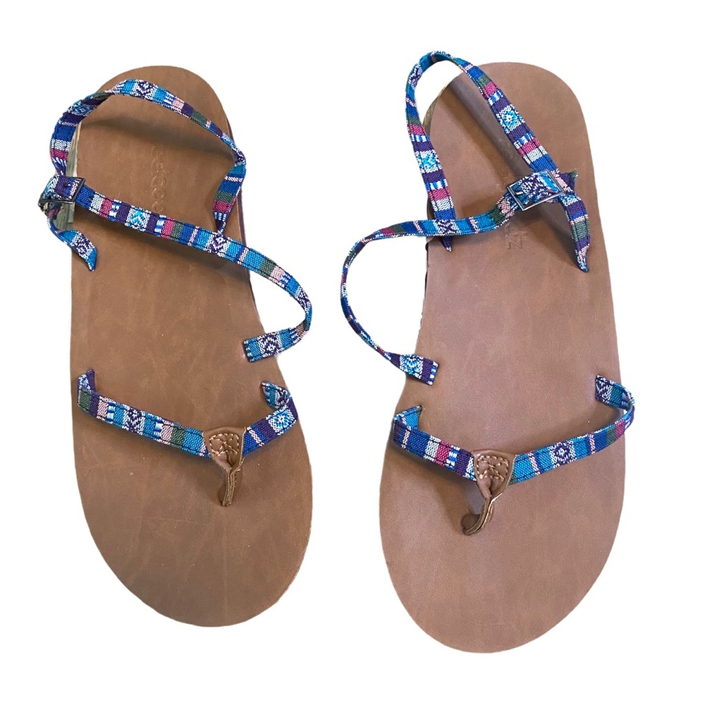 Feelgoodz Azure Vegan Leather Oasis Sandal Size 9